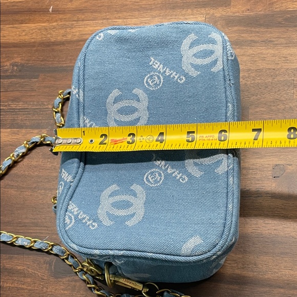 Chanel Beaute Makeup Denim Blue Crossbody Pouch Bag - Picture 11 of 16